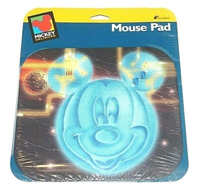 Fellowes Mickey Unlimited High Tech Mickey Mouse 9" x 8" Mouse Pad (1996) NEW - Image 1 of 2