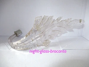 1 FEUILLE VINTAGE EN VERRE DE MURANO-A GLASS LEAF MURANO-PIÈCE POUR LUSTRE-N°299 - Imagen 1 de 9