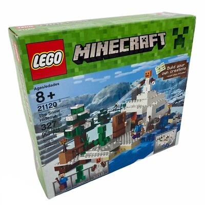 Lego Minecraft The Snow Hideout 327pcs Building Block Construction Set #21120 - Image 1 of 4