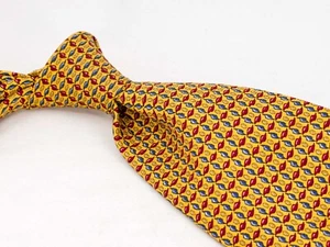 Robert Talbott Silk Tie Gold Multicolor Neat Men's Designer Necktie USA - Picture 1 of 5