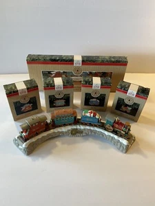 1991 Hallmark Keepsake Claus & Co Eisenbahn kompletter Zug mit Bock Display - Bild 1 von 7