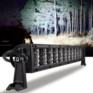 16" 11D LED Work Light Bar Quad Row Spot Flood Driving Truck 14" Roof Offroad US - Bild 1 von 8