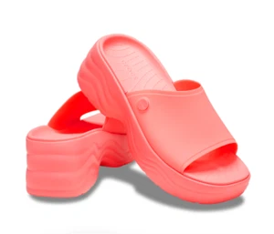 Crocs Sandals SKYLINE SLIDE Guava Size M3|W5-M9|W11 - Picture 1 of 9