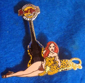 LAS VEGAS SEXY BAILARINA DESNUDA CHICA SERIE JAGUARES GATO SALVAJE Hard Rock Café PIN LE - Imagen 1 de 1