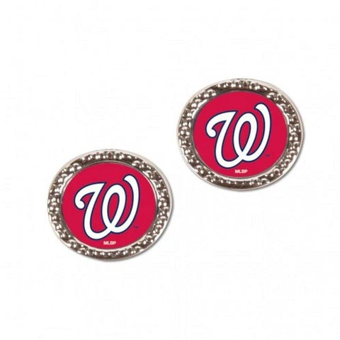 Washington Nationals Post Style Earrings [NEW] MLB Ear Ring Jewelry Post Hoop Cover