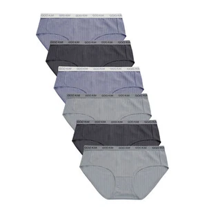 6PK Womens Cotton Underwear Lace Hipster Panties Briefs Assorted Colors - Picture 1 of 8