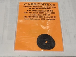 1 Set Carbontex Drag Washers Abu Garcia #20907 and #1116906 4000 - 6000C3, C4 - Picture 1 of 3