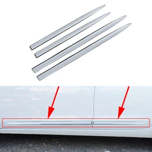 Chrome Universal Car Accessories Door Side Body Molding Cover Trim 60+73cm 4pcs - Picture 1 of 7