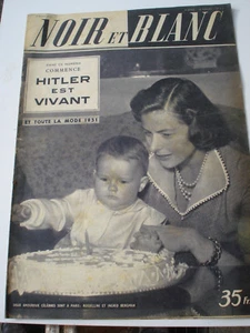 Revue Noir et blanc du 7 mars 1951 Mode 1951 Rosselini et Ingrid Bergman - Picture 1 of 1