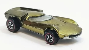 HOT WHEELS RED LINE TURBOFIRE GOLD U.S MATTEL VINTAGE 1969 ORIGINAL 100% - Picture 1 of 5
