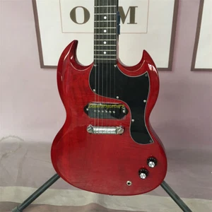 Guitarra Eléctrica Personalizada Sg Jr Junior '62 De Colección Rojo Cereza Cuerpo Caoba P90 - Imagen 1 de 5