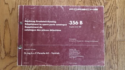 Porsche 356 B 1960-1963 OEM Spare Parts Catalog List Assembly Replacement Book - Image 1 of 4
