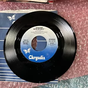45 Billy Idol Dancing With Myself/Love Colline Rubber Dub Mix Chrysalis Sleeve - Picture 1 of 4