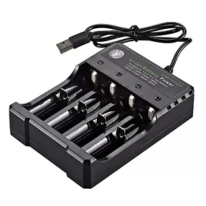 4 Slots USB Battery Charger For Rechargeable Lithium Li-ion Batteries 3.7V - Picture 1 of 6