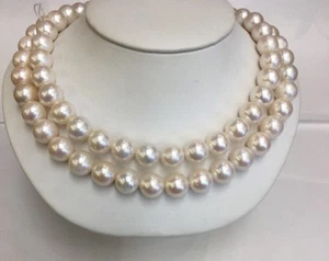 10.5mm Cultured Freshwater Pearls. 32” - Picture 1 of 12