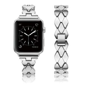 Ladies Strap Stainless Steel Bracelet Wristband For Apple Watch Series 38mm 40mm