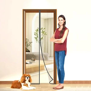 Magnetic Screen Door, Self-Closing, Upgraded Full Strip Magnets 32*80 inch - Picture 1 of 7
