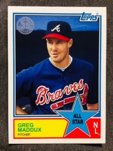 Tarjeta insertada All-Star 2018 Topps Greg Maddux 35 aniversario 1983 como nueva - Imagen 1 de 2
