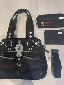 Handtasche Umhängetasche Two Gether von GGL mit Portemonnaie und Etui schwarz 