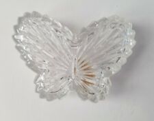 1988 Nachtmann Lead Crystal Butterfly Trinket Box Bleikristall w/Lid W. Germany
