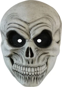 Máscara facial de tarjeta de celebridad cráneo de Halloween - lista para usar - vestido elegante - Imagen 1 de 3