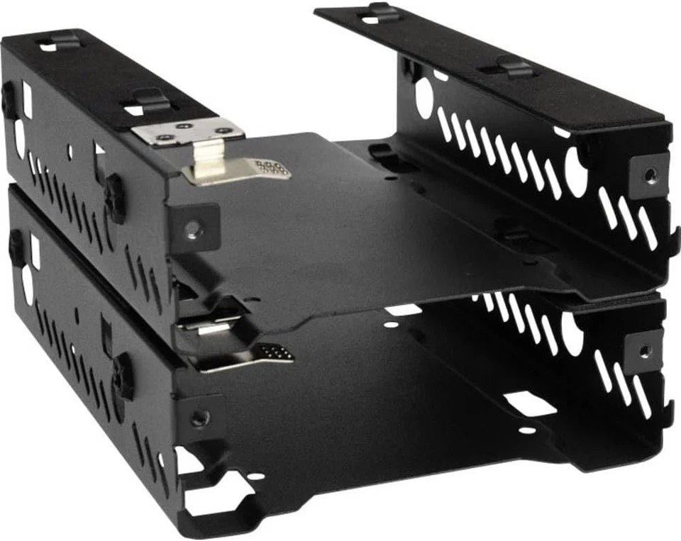 Phanteks - Stackable 3.5" HDD Bracket Duo Pack Cases PH-HDDKT_03,Black Black  - Image 1 of 1