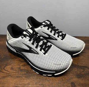 Scarpe da corsa Brooks uomo Adrenaline GTS 22 taglia 9,5 bianco nero nuove - Foto 1 di 8