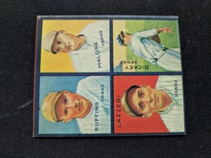 1935 Goudey 4-N-1 Baseball Card # 4D Ruffing / Malone / Lazzeri / Dickey (NM) - Picture 1 of 3