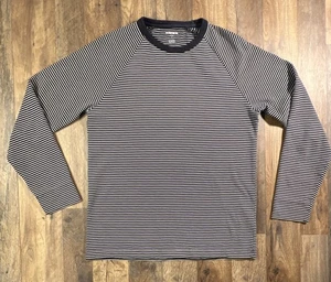 Bonobos Slim Fit Langarm Hemd gestreift Baumwolle Poly Mischung Small blau weiß. - Bild 1 von 9