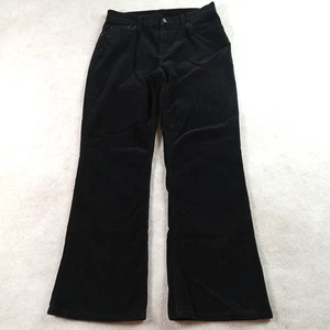 Jones NY Signature Corduroy Jeans Womens 6P Black Bootcut  Stretch  Gothic EUC - Picture 1 of 13