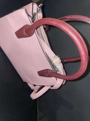 Lindo, Elegante, Moderno, Cuero Sintético, Bolso de Mano, Mediano, Cartera, Rosa, Idea de Regalo Foto 1 de 4
