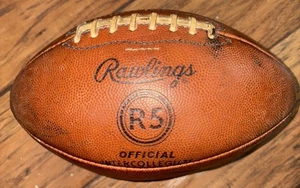 Vintage RAWLINGS R5 Football - "Official Intercollegiate" Leder Made In USA - Bild 1 von 2