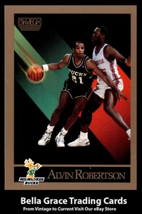 1990-91 SkyBox Alvin Robertson #165 Milwaukee Bucks NBA Basketball - Foto 1 di 2