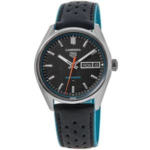 New Tag Heuer Carrera Day-Date Automatic Black Men's Watch WDA2110.FC6614 - Picture 1 of 4