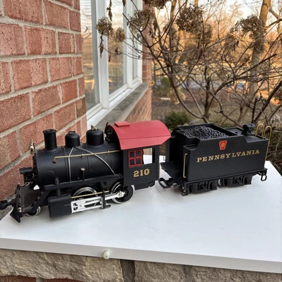 LGB PENNSYLVANIA 70323 RAIL ROAD STEAM LOCO & TENDER NO.210 G SCALE See Photos - Image 1 of 4