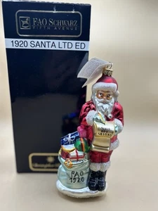 Christopher Radko Christmas Ornament 1920 Santa FAO Schwarz Ltd Edition mit Box - Bild 1 von 5