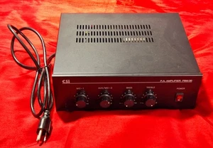 CSI/SPECO PBM-30 PA Amplifier 30W RMS, 117V - 60Hz, 600VAC - Tested, Works - Picture 1 of 9
