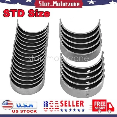 STD Main Rod Bearing Set For Chrysler Aspen Dodge RAM Dakota Jeep 4.7L V8 SOHC Foto 1 de 4