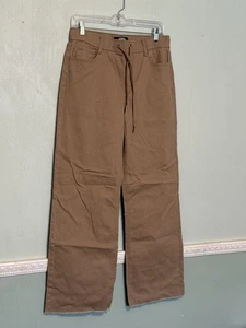 Ladies Draw String Tan Pants sz med {017} - Picture 1 of 3
