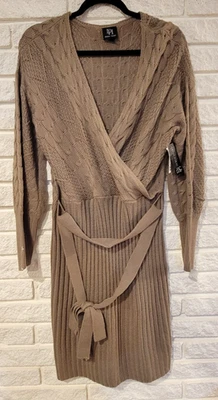 Nuevo con etiquetas Vestido Blusa Derek Heart Mujer Marrón Talla 1X Manga Larga Foto 1 de 4