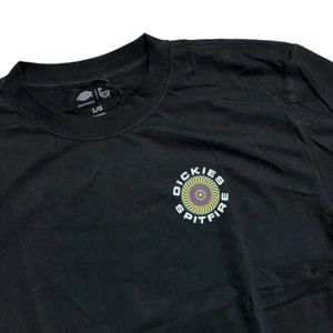 Spitfire x Dickies Tee Collab Black A865T Skateboard T-Shirt - Picture 1 of 10