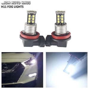 2x Xenon White H11 H8 HIGH POWER Fog Light LED Bulbs - Picture 1 of 12