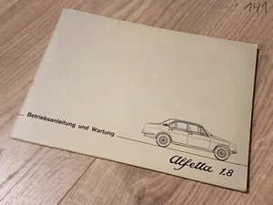Alfa Romeo Alfetta 1,8 - 02/1978 Betriebsanleitung Bedienungsanleitung Handbuch - Bild 1 von 9