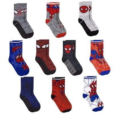 Spiderman Boys Socks 10-Pack of Decorative Spiderman Toddler Socks Amazing Le... - Image 1 of 4
