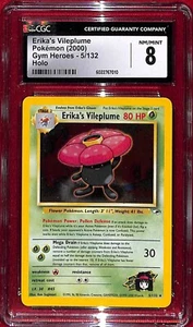 CGC 8 2000 Pokemon Gym Heroes Holo Erika's Vileplume #5 - Picture 1 of 2