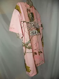 REALTREE CAMO FLORIDA U.S.A. WOMEN'S TEE SHIRT SIZE 42/44 NEW WITH TAGS - Picture 1 of 4