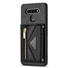 For Lg Stylo 6  Crossbody  Pu Leathe Card Case  With Long Rope Holder Flip