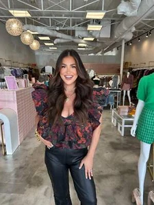 Top bustier manga volantes Madeline - Sombrillas de noche - Imagen 1 de 11