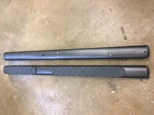 NEW OEM 2005-2008 NISSAN XTERRA GREY STEP RAILS- RUNNING BOARDS / NERF BARS  - Picture 1 of 3
