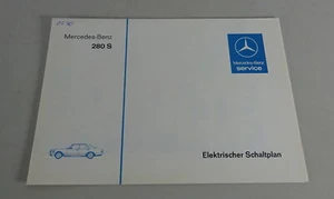 Elektrischer Schaltplan Mercedes Benzs S-Klasse W126 280 S Vergaser '05/1980 - Bild 1 von 1